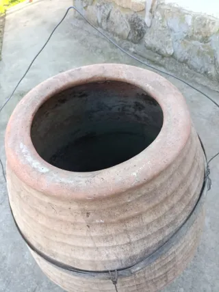 Tinaja de barro antigua 1m
