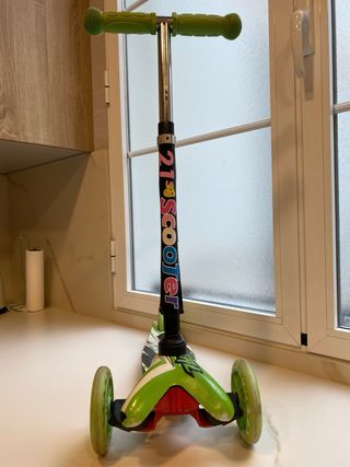 Patinete infantil 3 ruedas verde