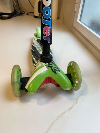 Patinete infantil 3 ruedas verde