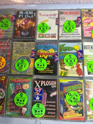Lote Casetes Dance y Techno Sin Abrir