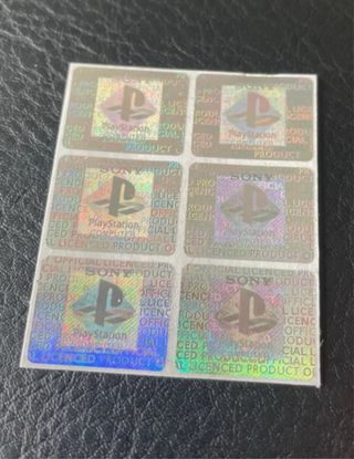 Lote 6 Adhesivos Holográficos Sony PS1