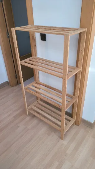 Estantería de madera 4 baldas