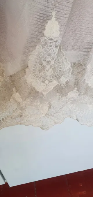 Vestido Hippie Novia Ibicenca Beige/Blanco