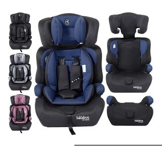 Asiento infantil para coche | Cinturón de seguridad de 3 puntos | Asiento infantil a partir de 15 m | Asiento de coche para niños 76-150 cm | Asiento infantil reposacabezas ajustable | ECE