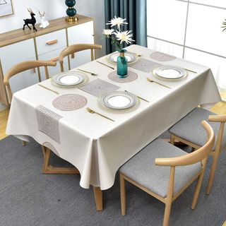 Tovaglia rettangolare anti-macchia e impermeabile