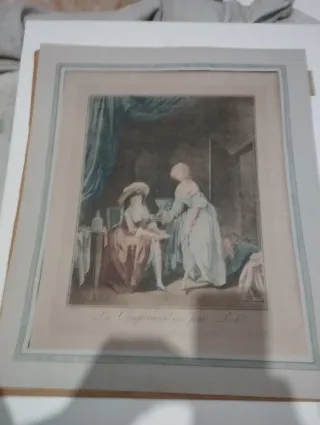 Gravura al puntilléL a Comparaison des petits pied