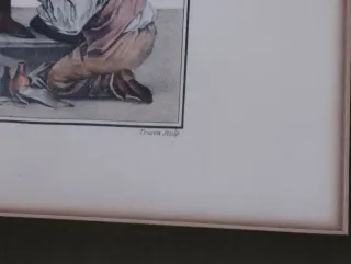 Gravura al puntilléL a Comparaison des petits pied