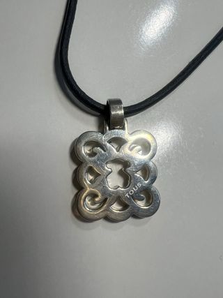 Colgante Tous Plata con Cadena Negra