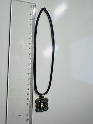 Colgante Tous Plata con Cadena Negra