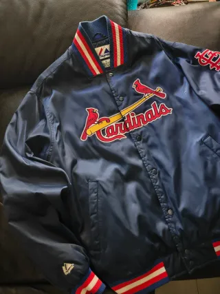 Chaqueta Bomber MLB Cardinals Majestic XL