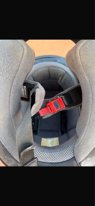 Casco Moto HJC Azul y Amarillo/verde