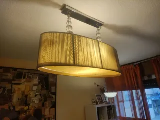 Lámpara Techo Moderna Ovalada Grande