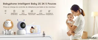 Vigilabebés BOIFUN 4.3 1080P Cámara