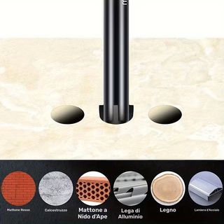 10 Punte Trapano 6mm Ceramica Marmo