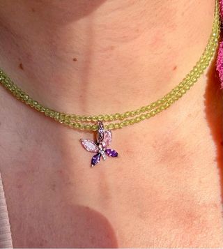 Charm Mariposa Plata Ley