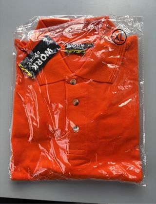 Polo WORK sport naranja talla XL