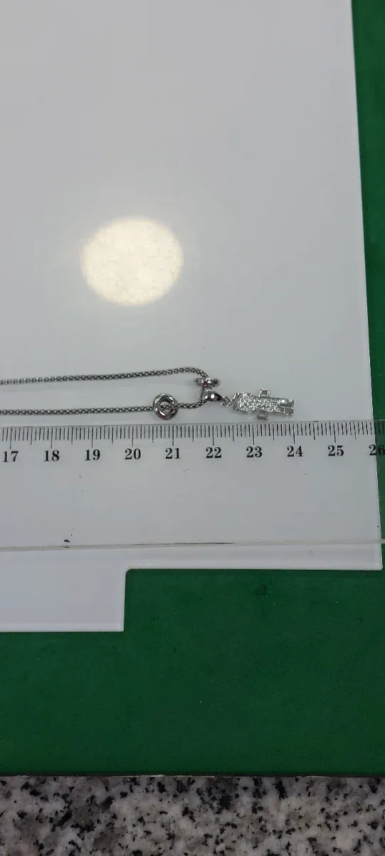 Cadena y Colgante Plata Ley Niño Brillante