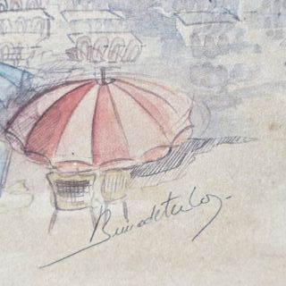 Quadro Vintage Parigi - Place du Tertre Montmartre