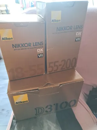 Pack Cámara Nikon D3100 + Lentes + Accesorios