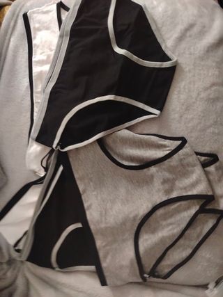 Bragas de mujer negras y grises