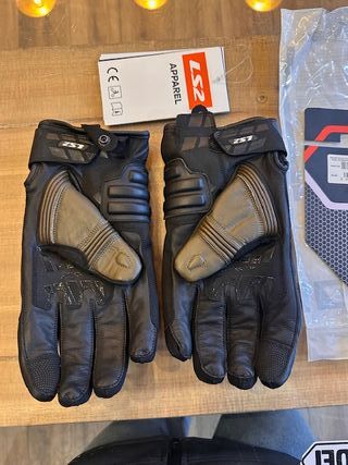 Guantes Moto LS2 Piel Invierno Marrón