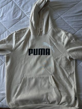 Sudadera Puma Beige con Logo