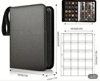 Álbum para monedas con cremallera