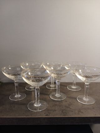 Set 7 Coppe Champagne Vintage Cristallo