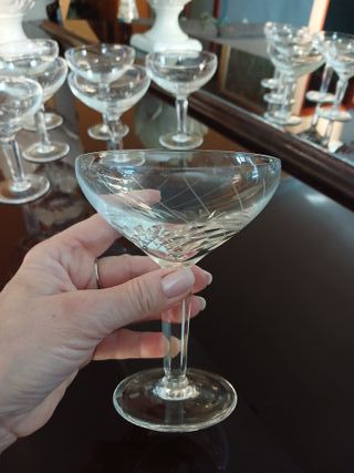 Set 7 Coppe Champagne Vintage Cristallo