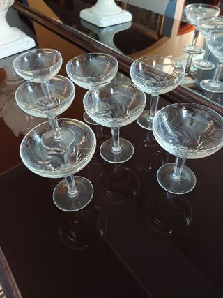 Set 7 Coppe Champagne Vintage Cristallo