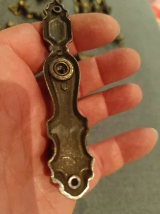 Lote 11 tiradores latón vintage