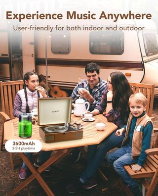 Lettore CD portatile per la casa, stile vintage