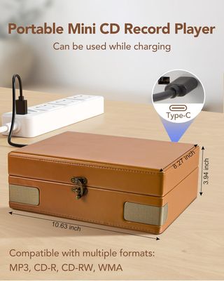 Lettore CD portatile per la casa, stile vintage