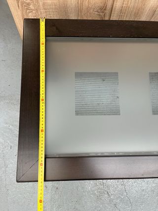 Mesa de centro madera y cristal