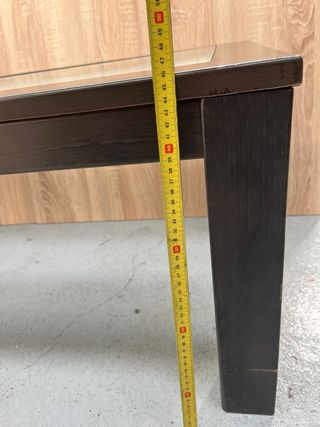 Mesa de centro madera y cristal