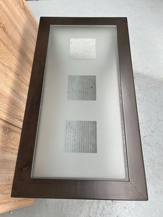 Mesa de centro madera y cristal