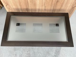 Mesa de centro madera y cristal