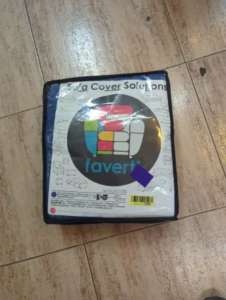 Funda sofá 3 plazas azul