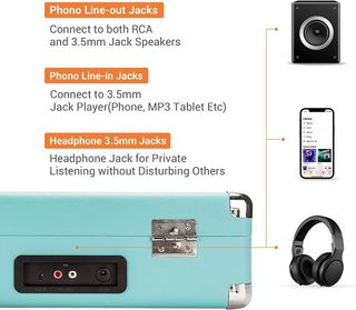 ByronStatics Giradischi in Vinile - Lettore