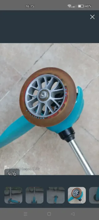 Patinete infantil 3 ruedas azul