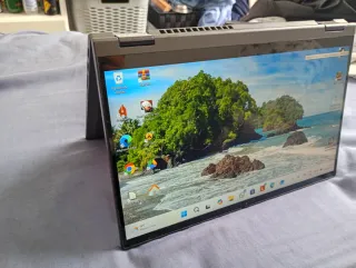 Portátil Lenovo 2 en 1 Negro/Plateado