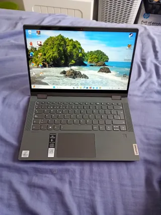 Portátil Lenovo 2 en 1 Negro/Plateado