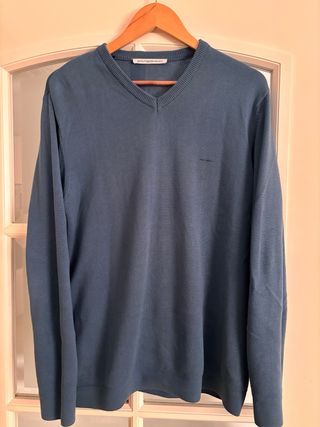 Jersey hombre azul