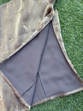 Blusa corta top verde irisada Talla 46