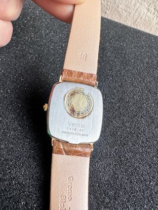 Orologio Vetta (Tank) Oro e Marrone