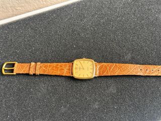 Orologio Vetta (Tank) Oro e Marrone