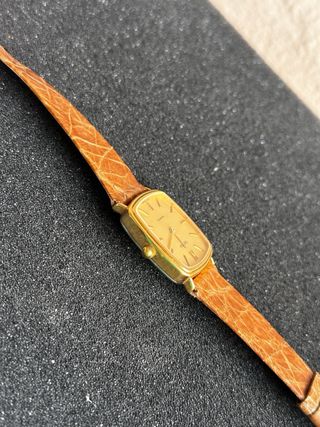 Orologio Vetta (Tank) Oro e Marrone
