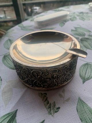 Cenicero vintage acero inoxidable
