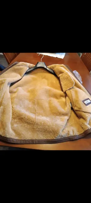 Cazadora Piel Mouton Marrón