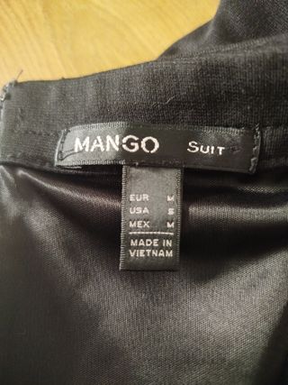 Vestido palabra de honor Mango Talla M